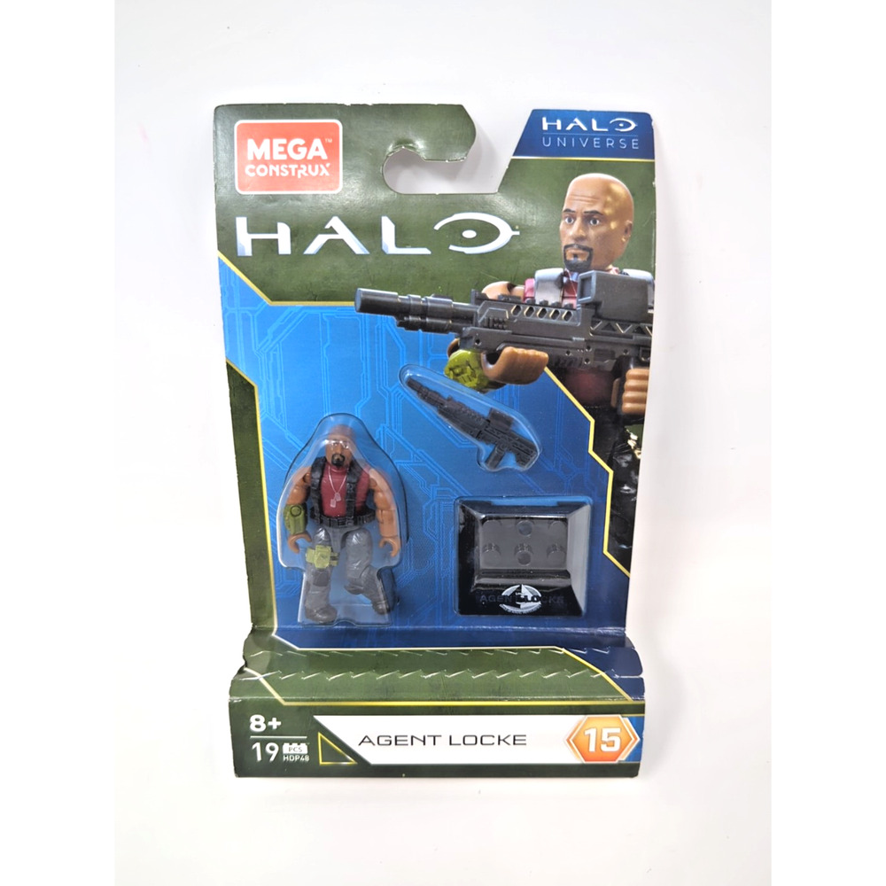 Mega Construx Halo Universe Series 15 Agent Locke Heroes Action Figure fast ship